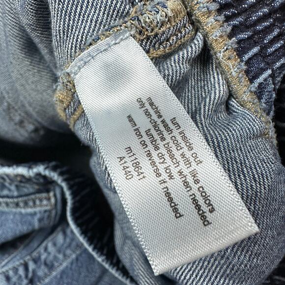 Lane Bryant Pull On Wide Leg Distressed Ripped Drawstring Elastic Waist Jeans 16 - Picture 15 of 16